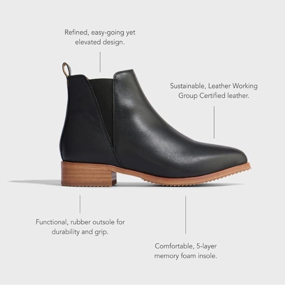 NEW Nisolo Eva everyday Chelsea boot black - Picture 3 of 12